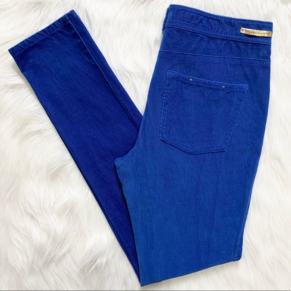 Anthropologie Pants - Pilcro & The Letterpress Blue Micro Corduroy Pants